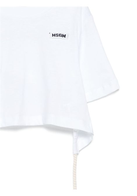 T-shirt con logo applicato MSGM KIDS | S6MSJGTH179001